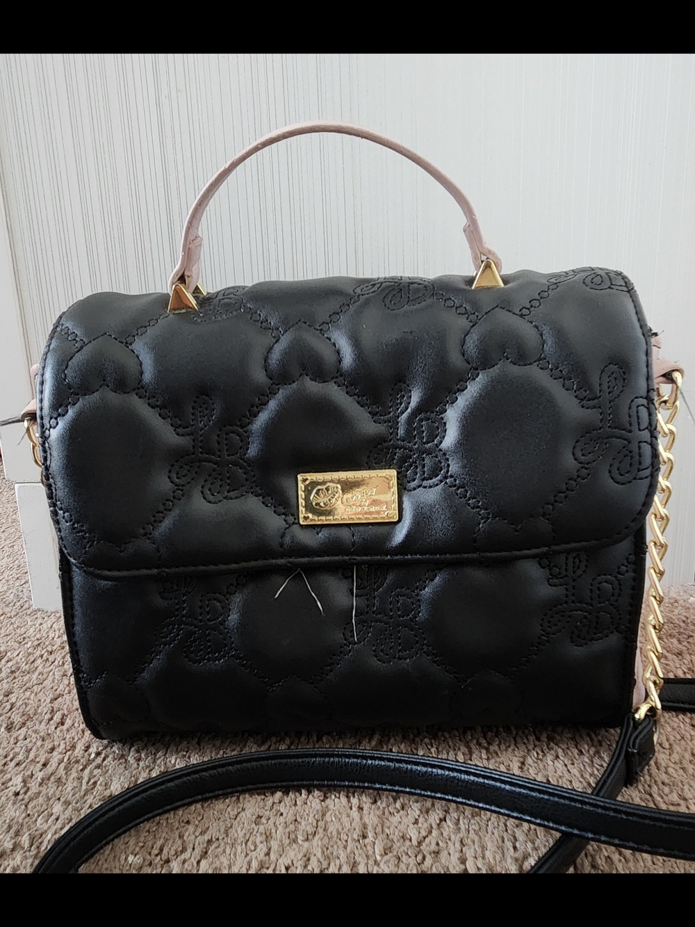 Luv Betsey by Betsey Johnson Quilted Heart Crossbody